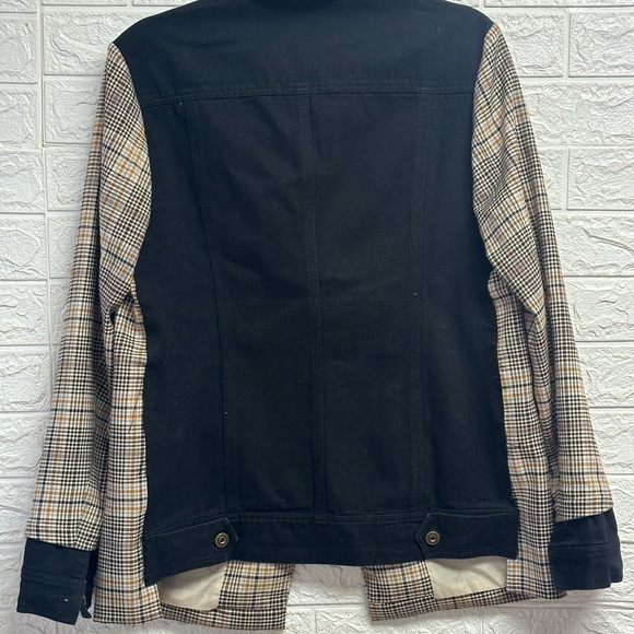 Ella moss plaid and denim blazer size large - Picture 6 of 8
